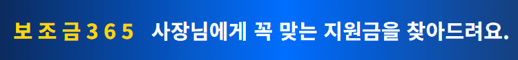 보조금365 — 사장님에게 꼭 맞는 지원금을 찾아드려요